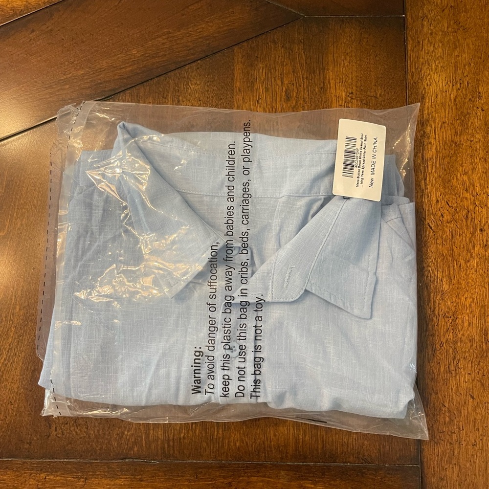 NEW blue button t-shirt from Amazon! Size XL